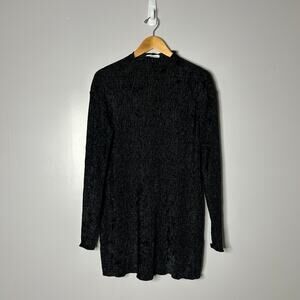 & Other Stories Crinkle Mini Dress Long Sleeves‎ Witchy Whimsigoth Women’s 10